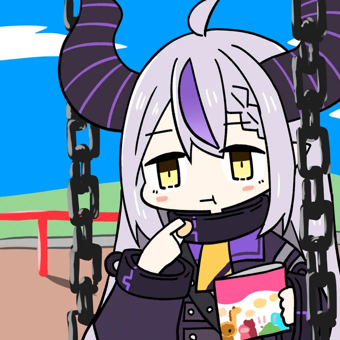 他のメンバーにアジトの掃除するんでちょっと外に行っててくださいと言われ、公園でたべっ○どう○つを食べる総帥 