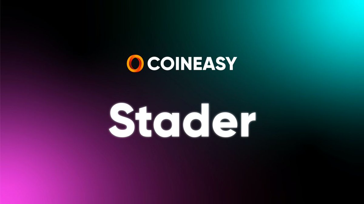 Coiniseasy's tweet photo. 📌Stader에 여러 번에 스테이킹을을 하신 행운의 당첨자 3명에게 33LUNA를 지급 (거래가 많을수록 승산이 높습니다.)

📌당첨 방법?

1️⃣스태더에 각각 최소 30 LUNA의 3가지 거래 중 1개의 스크린샷을 게시.

2️⃣ #CantStopStaking 태그도 포함해서 트윗

🌐https://t.co/GAM7m92hc2 https://t.co/WUFaXPangy
