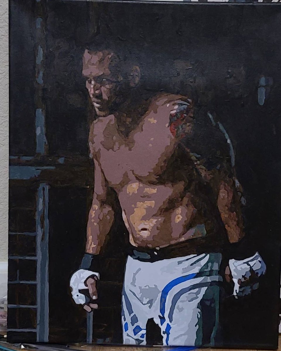 di_winston's tweet photo. Decided to try a different style of #VicCarboneau from #SurvivalCode #Borealis played by the always fantastic..talented..kind @TyOlsson..so enjoyable to paint this character..addictive movie #paint #art #movie #addictive #whatnext https://t.co/WaAMj4DSwe