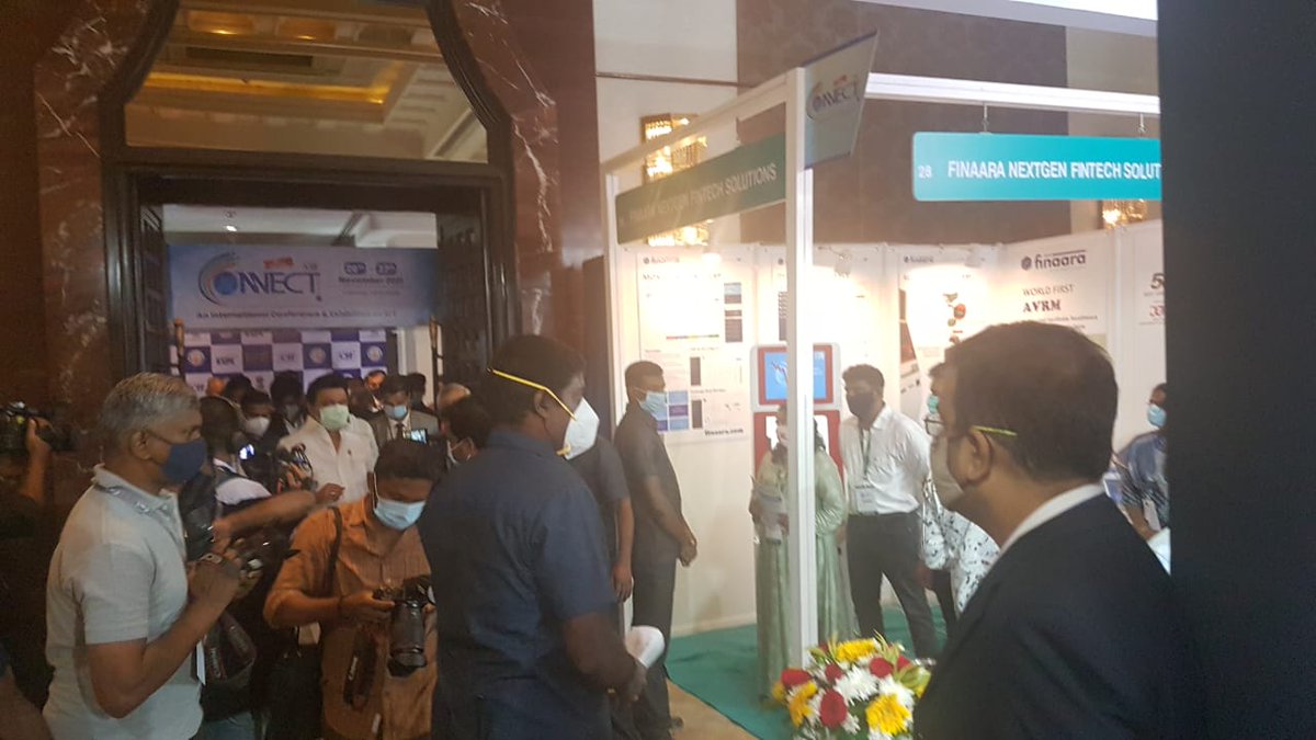 Finaaratech's tweet photo. Thanking you Hon. CM @mkstalin , Minister of IT @Manothangaraj ,Finance minister @ptrmadurai and @Sanjay_t21  and kind request to extend your support for @Finaaratech  and its #AVRM the automated remittance &amp; payment machine. https://t.co/G9c3BE3vue