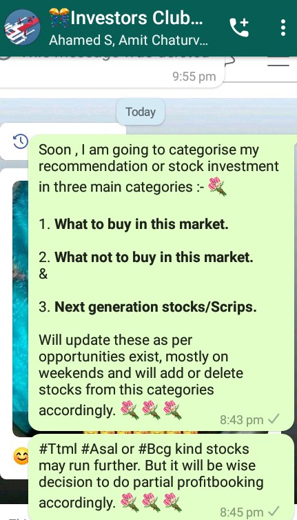 Abhi4Research's tweet photo. #Investment in good Quality stocks at right time at right price do matter the most. 🪴
Rest everything is secondary. 💚

To know more about #InvestorsClub 
do watsup. 
70..70..400..171. 🪴

🎊Only for members 🤝  of #InvestorsClub. 💐💐💐 https://t.co/EQ1aIzWJs5
