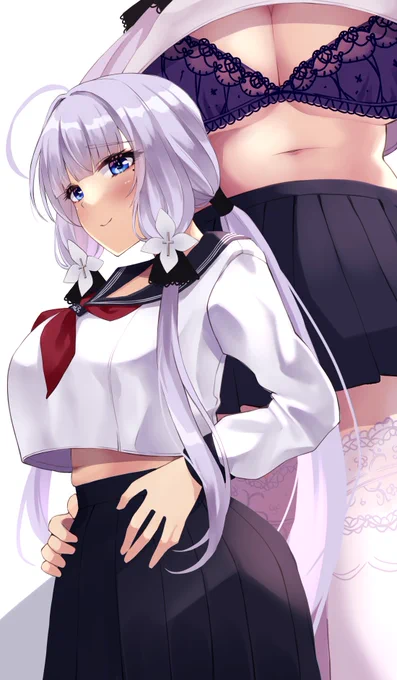 JK(?)イラストリアス(セーラーのすがた) 