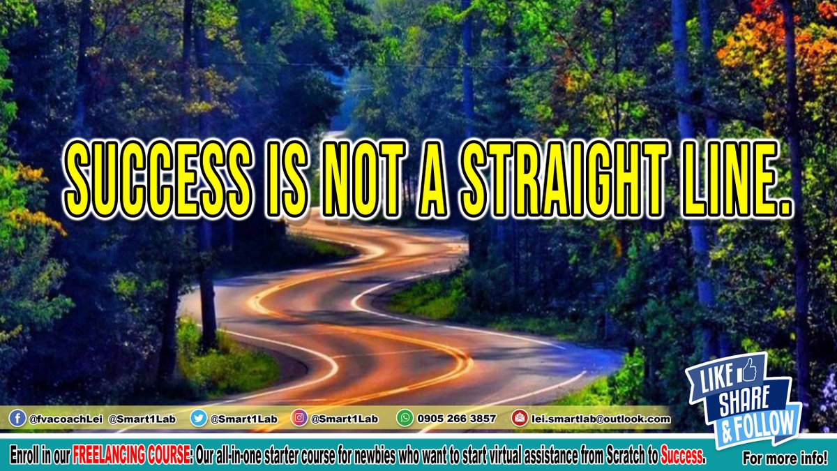 SmartLearninLab's tweet image. Success is not a straight line.

#DailyReminder  
#FVAQatar    
#SmartLearningLab   
#Surge    
#SundayVibes