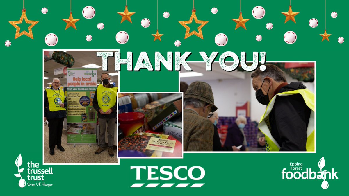 EppingForestFB's tweet image. Thank you to our amazing partners @Tesco, our volunteers and all of you who donated during the Tesco Food Collection.

Your support means we’ll be able to help people struggling to put food on the table in #EppingForest this Christmas, because #EveryCanHelp