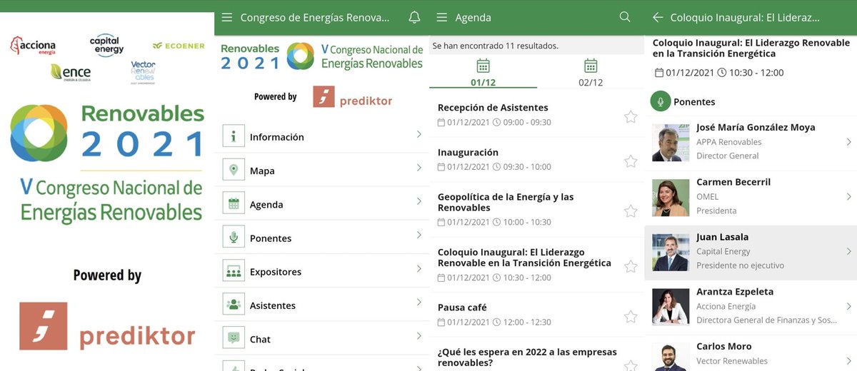 APPA_Renovables's tweet photo. ¿Habéis descargado ya la #app de #Renovables2021? Patrocinada por #Prediktor, os muestra la agenda, los #ponentes y permite concertar citas entre asistentes presenciales y streaming. Código: CNER2021
🤖#Android ➡️https://t.co/U6tE8397zn
🍎#iPhone ➡️https://t.co/OSWWBq5Qvx https://t.co/ELJwKDaK1Y