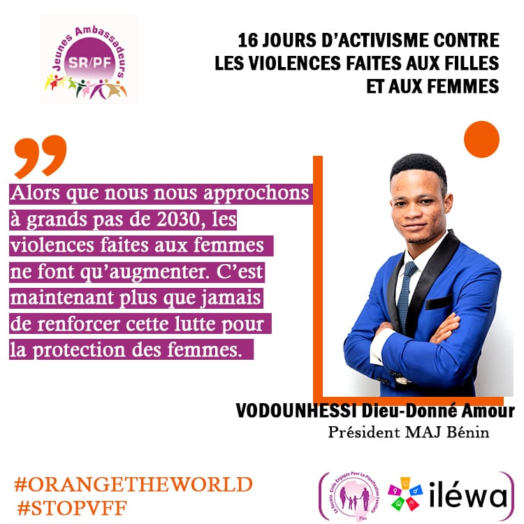 japfbenin's tweet photo. [16 jours d'activisme contre les violences faites aux filles et aux femmes]
"Non aux violences faites aux femmes''
 #orangetheworld
#stopvfff @amouretvieabms 
@JVSAssociation  @roajelfbenin 
 @intrahealthltd 
 @ilewa @POuagaPF  @ucpo https://t.co/YoNxQlzRYk