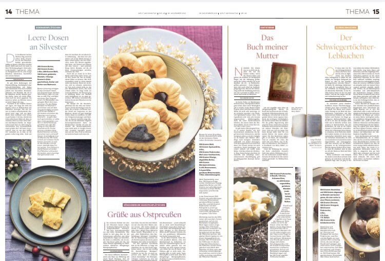jenniferwilton's tweet photo. Eins können wir versprechen: Backen jedenfalls hebt die Laune. Kekse sowieso. Wir verraten die besten Familienrezepte für die Weihnachtsbäckerei, mit @Feuilletonist, @emkogel, @DanielDBoehmer, @kami_2010, @SoenkeKrueger heute in @WELTAMSONNTAG @welt Schönen 1.Advent! https://t.co/OpEhr4cPQ7