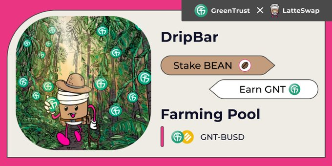 FLS_News_1's tweet photo. ☕️ @latteswapOG #DripBar And Farming Pool From @GNT_token Are Live!
☕️Users can now Stake $BEAN to earn $GNT
☕️Stake $GNT-BUSD LP to earn $LATTE rewards!
⬇️Stake Here:
https://t.co/txYlhRmczi
#FLS https://t.co/0ZeSx7gokf