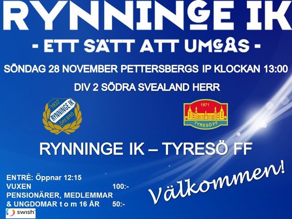 Fira första advent med årets sista match. 
Vi ses på Pettersberg! #RIK