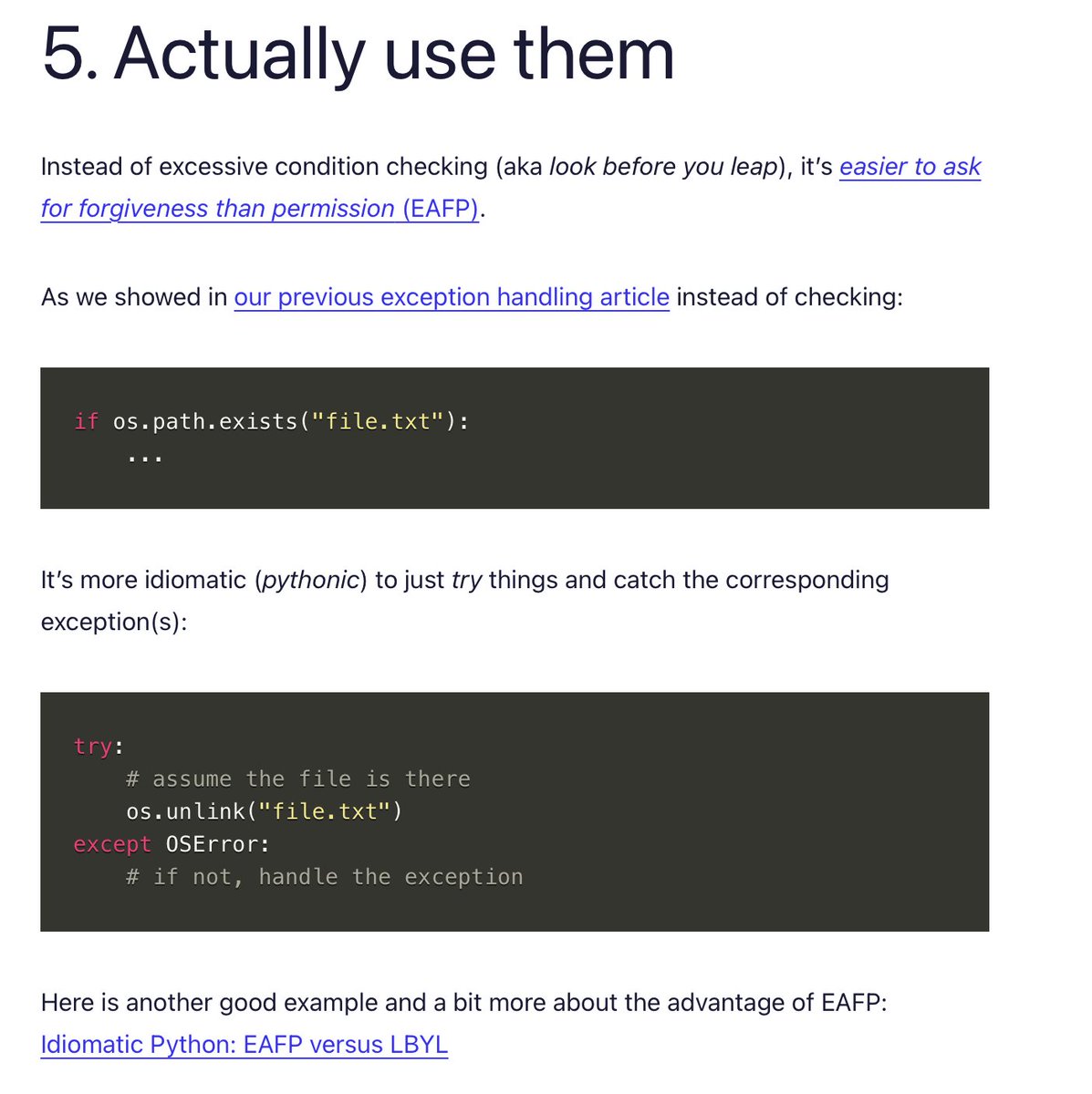 pybites's tweet photo. 7 Tips to Improve Your Error Handling in #Python - https://t.co/cliOwRaunc https://t.co/HDOHm8pw3P