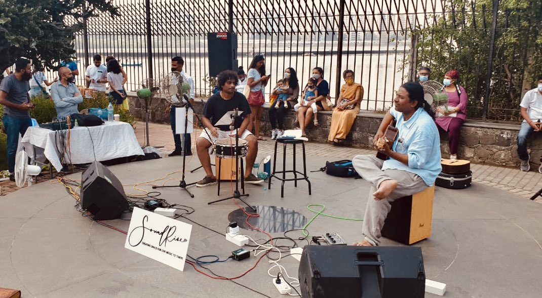 HNarwekar's tweet photo. We once again extend our gratitude to all the residents who came forward and spent a Sunday morning with us. A Musical Sunday Morning well spent. 

#WeAreTheChange #Narwekars #SBSomaniGarden #LiveMusic #sunday #soundrise https://t.co/a3spjFkJZz