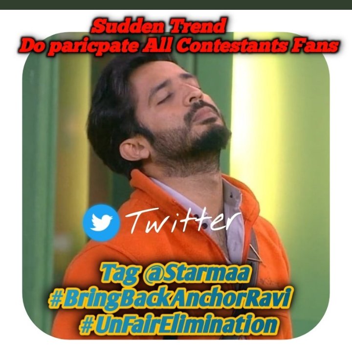 MrBalu1847's tweet photo. #Bringbackravi
#AnchorRavi @anchorravi_offl @StarMaa #UnfairElimination https://t.co/yVnrbhkvuB