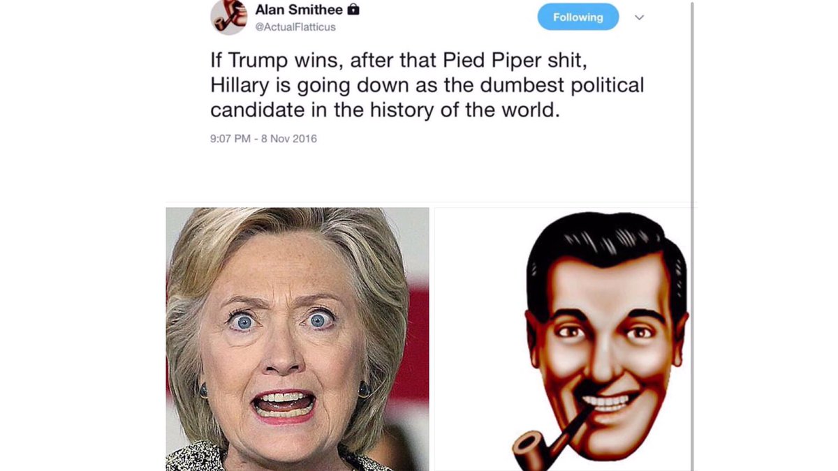 CindyJordan01's tweet photo. @cjp_still Learn to spot morons who still obsess about a POS like #professionalLOSER Hillary who hasn't done 1 fcking thing for anybody ever in her life except for her own borderline personality narcissist self—pointing and laughing at the #EmptySuit unprincipled fake pearl-clutching "Dr" https://t.co/DtNtIXDb5G