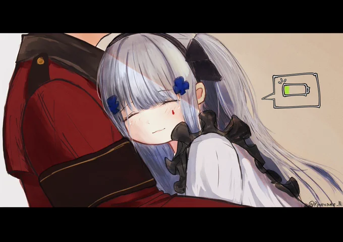 私の名前を呼んでくれた気がする。
#ドルフロ #GirlsFrontline #소녀전선
#HK416 #HKM4 