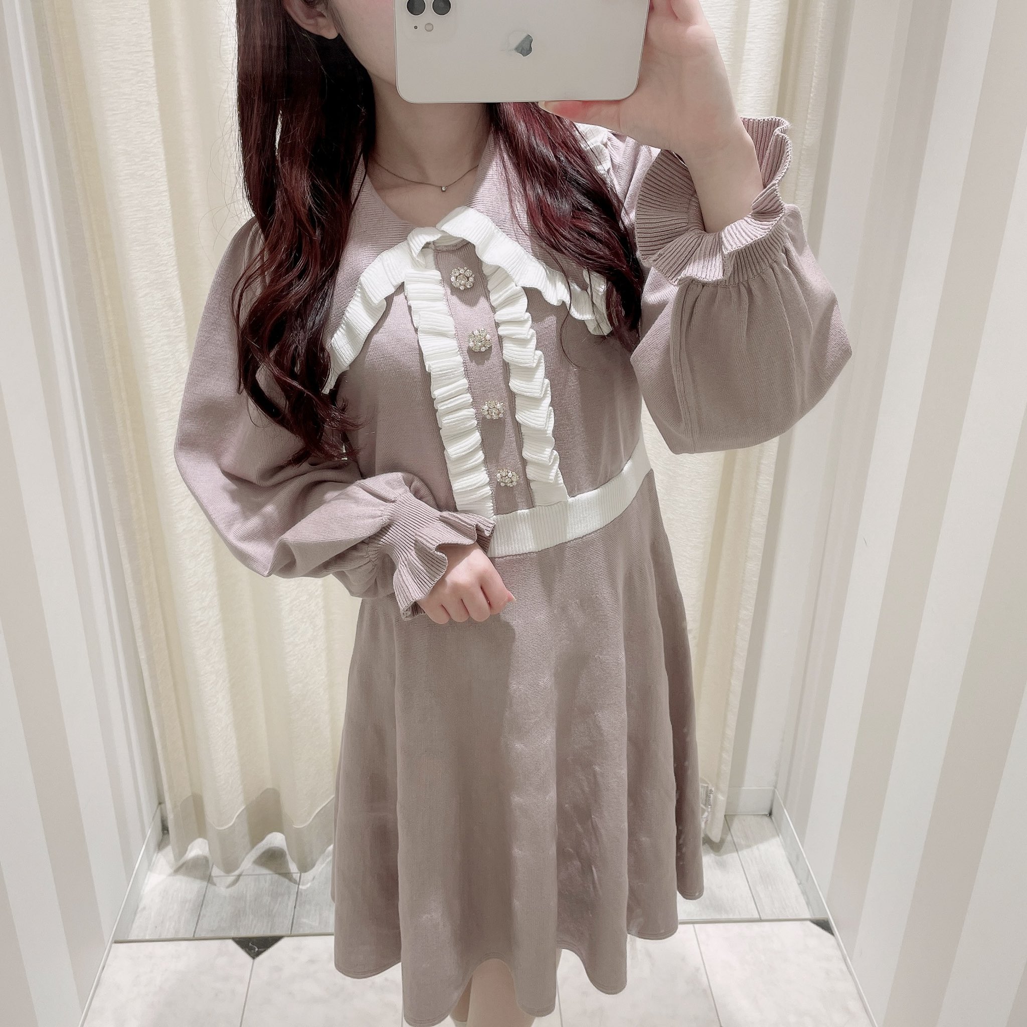 FOXEY2019年Back Botton Downワンピース40極美品Rene-