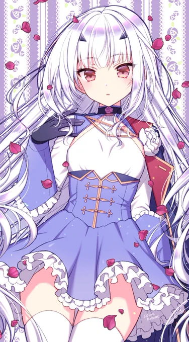 メリュジーヌ

#いいニーハイの日
#銀髪はいいぞ 