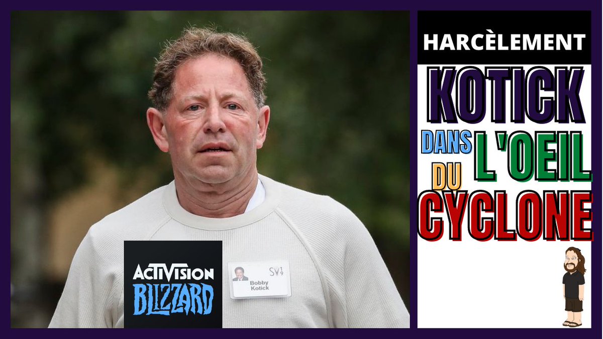 GoldoClak's tweet photo. BOBBY KOTICK, ACTIVISION BLIZZARD,SAVAIT MAIS S'ACCROCHE À SON POSTE.
✨https://t.co/LnTAOmDLcT✨
#KotickMustGo #harcelement #Activision #Nintendo #Sony #Xbox #ESA #Blizzard #petition #Fanbyte #Frat #SOC #actionnaire https://t.co/LxNWRlYjdT