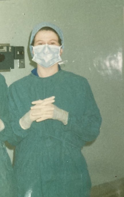 PMc276's tweet photo. Masks have been obligatory in my workplace since I started in 1986, worn through 3 pregnancies and a variety of illnesses. They are not difficult to wear https://t.co/Cl4zYwcjci