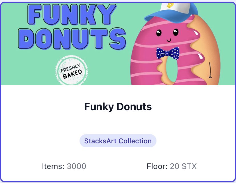 YuMa07012913's tweet photo. #FunkyDonuts
一時は9STX付近だったFloor Priceがmint価格の20STXまで復帰✨
https://t.co/VXycAj5DAj
12月の #PunkDonuts ドロップやDonuts Token配布開始でまだまだ面白いことになると思ってます🍩
@funkydonuts_nft #StacksNFTs #Stacks $STX https://t.co/Dea65Wwb4b