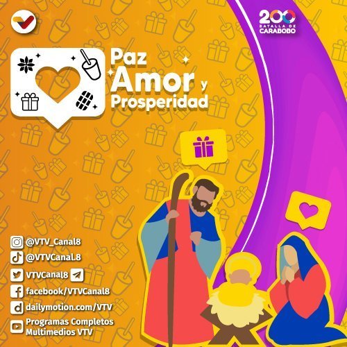 La familia de Venezolana de Televisión se une al pueblo venezolano para celebrar la llegada de la temporada navideña en un ambiente de paz, amor y prosperidad ❄️🎄

#UsemosElTapaboca