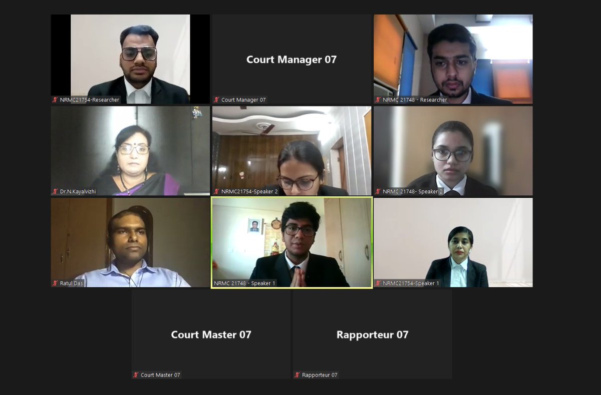 LloydCollege's tweet photo. 7th Prof. N.R. Madhava Menon Asian #MootingCompetition(INDIA ROUND) Round 2 STAGE 1 proceedings have started. All the participants look as enthusiastic as they were yesterday. See you all after a short break!
#saarcmoot #saarclaw #lloydlawcollege #indiaround #lloydians https://t.co/4kQM5hGeaa