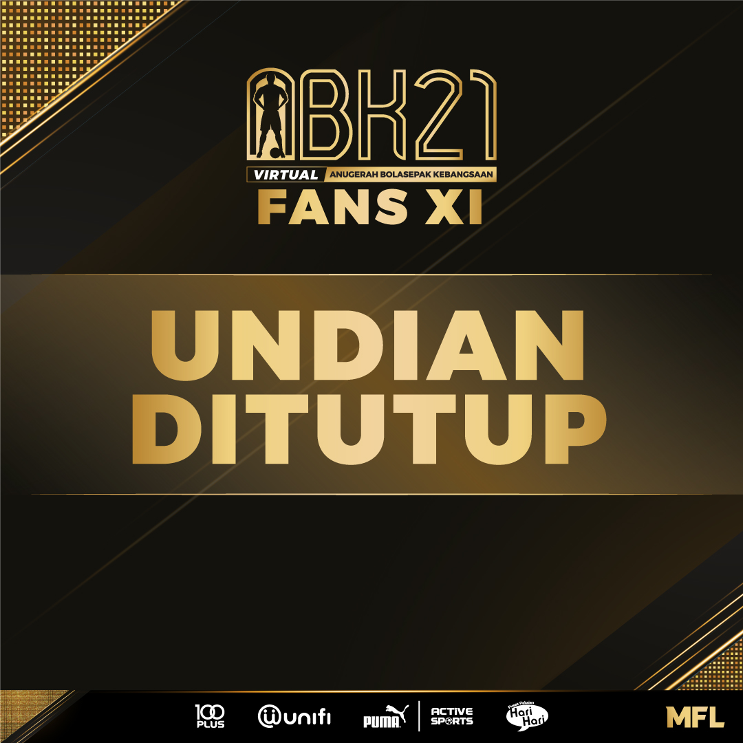 MFL_MY's tweet photo. 🗳 Tempoh undian ‘FAN XI’ Anugerah Bolasepak Kebangsaan 2021 telah ditutup.

Terima kasih kepada penyokong-penyokong yang telah melakukan undian! ⚽️

Nantikan keputusannya majlis ABK, 4 Disember nanti!

#ABK21 #FanXI https://t.co/V85wmNe3Fx