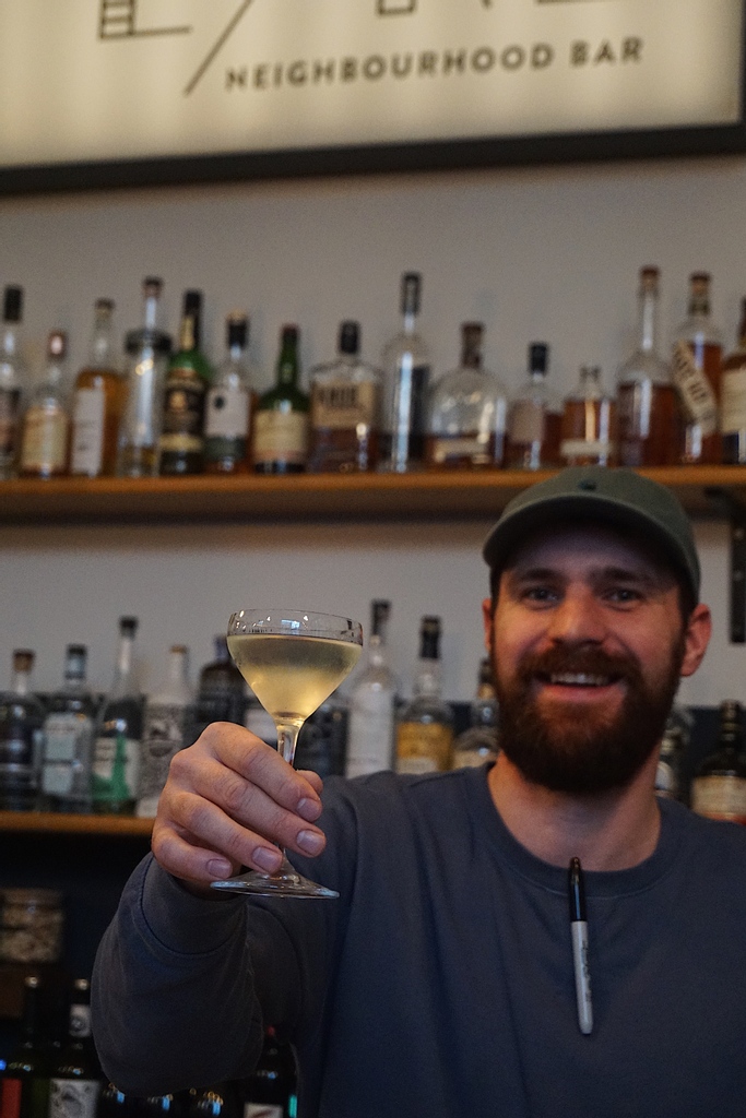 Our new drinks menu seems to be going down a storm with you love lot 🙌 ⁠ Here's Frank looking chuffed with one of his creations, The Saracen. This tasty little treat is named after the people who blessed Europe with apricots and we couldn't thank them more 🤤⁠ CHEERS! ⁠
