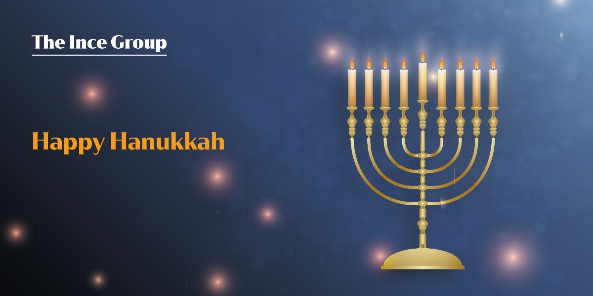 TheInceGroup's tweet photo. Chag Urim Sameach! Wishing a Happy Hanukkah to all who are celebrating. https://t.co/UIxfOJQRav