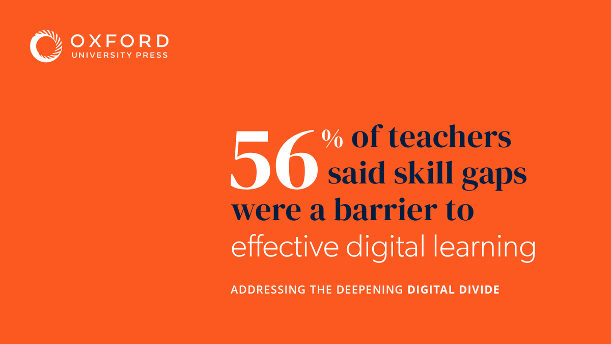 OxUniPress's tweet photo. As we look ahead to the future of learning, we must come together on a global scale to address the issues of the digital divide in education to ensure that no learner is left behind. Read more in our latest report: https://t.co/uvfxoJWXvu #DeepeningDigitalDivide https://t.co/xNePDGpi2N