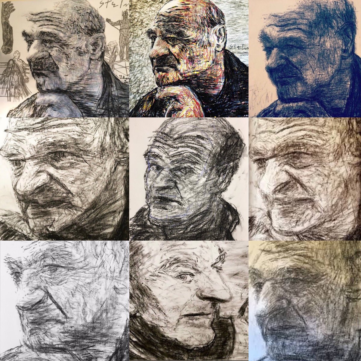 TomdeloheryJ's tweet photo. #lifedrawing #portraits of #highprofileartiststelarc #performanceartiststelarc #artiststelarc #stelarc @StelarcStelarc #art by #artistthomasdelohery #thomasdelohery @TomdeloheryJ #portraitau #australianart #visualartistthomasdelohery #blackswanprize now #lesterprize https://t.co/KPTGUusnWk