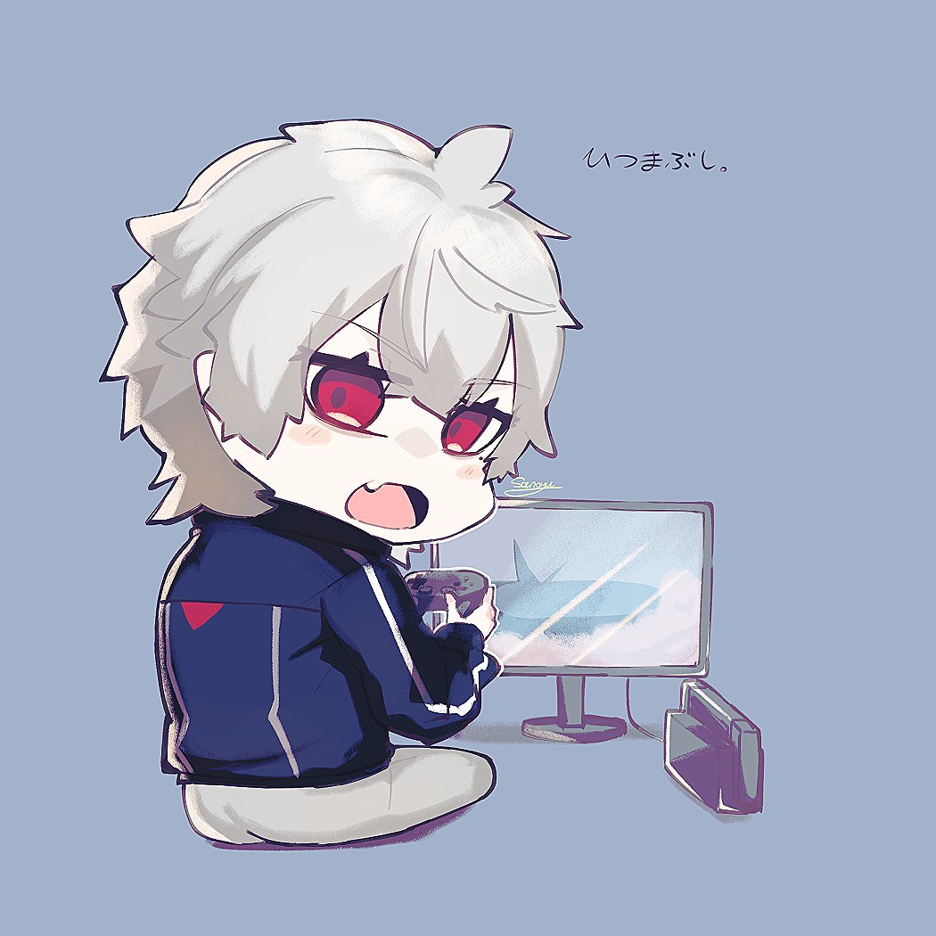 葛葉(にじさんじゲーマーズ) 「いろんなゲームやってくれたの感謝🙏 #KuzuArt 」|さのゆのイラスト
