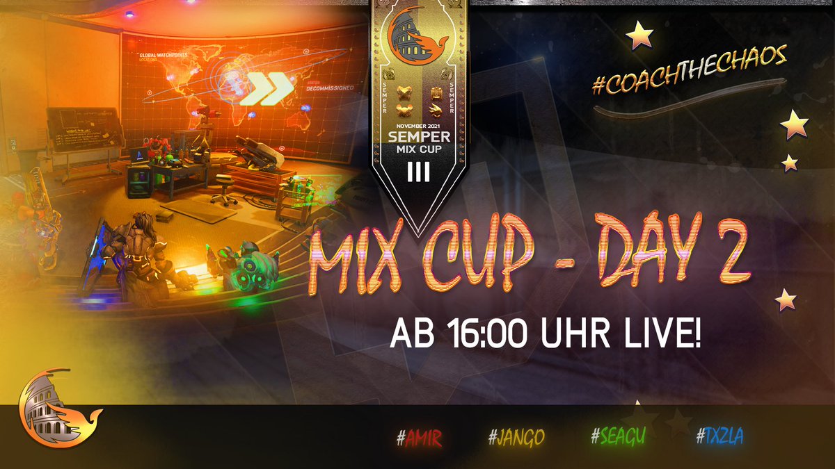 SemperCommunity's tweet photo. In 20 Minuten geht es los. Der zweite Tag unseres Mix Turniers beginnt!
#SemperMixCup https://t.co/98hWOryH1Q