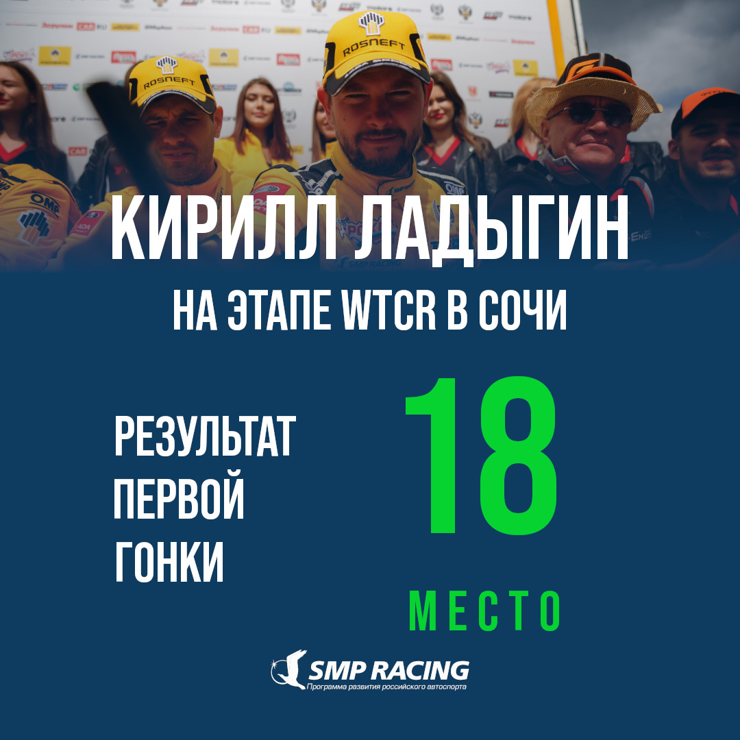 Гонка прошла на мокрой трассе. Следующий заезд стартует в 14:15 по московскому времени.