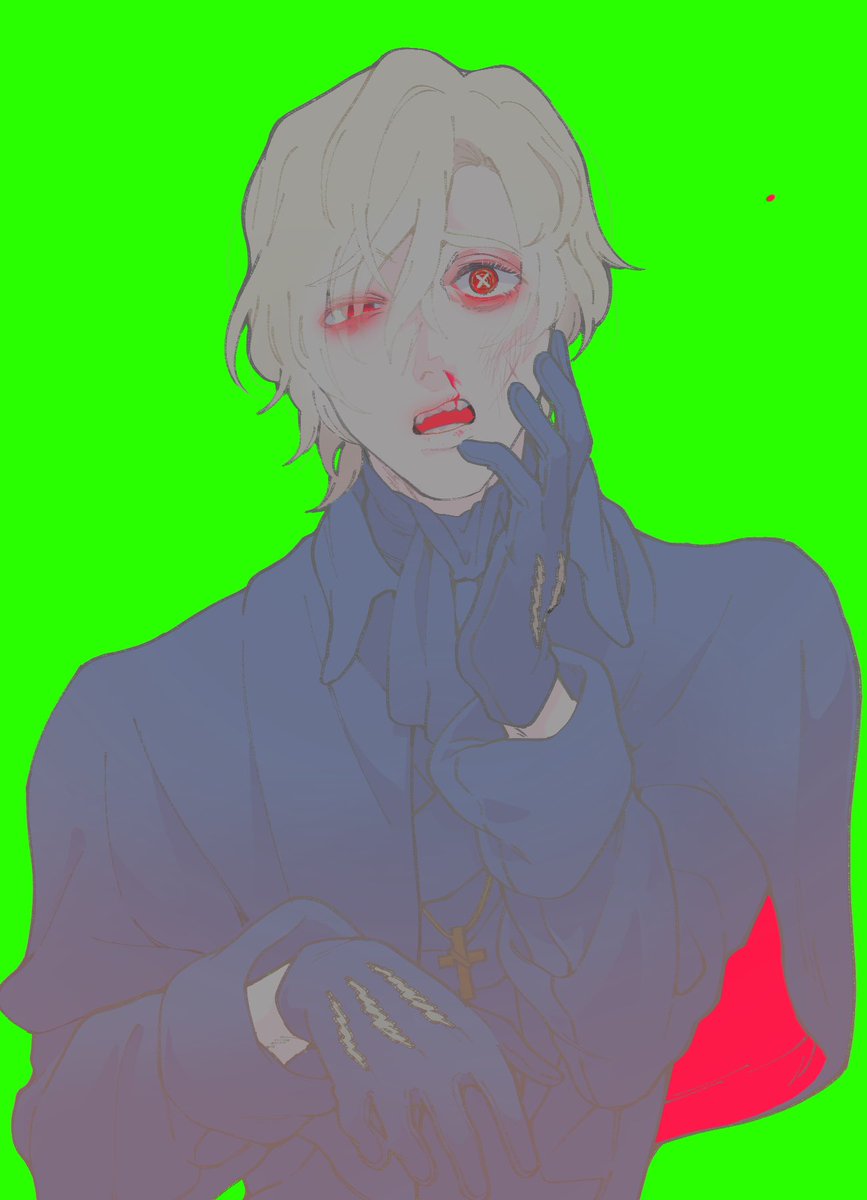 「※鼻血
え?ぼく引導者なんですけど??? 」|🐔ふちかたつー🐔のイラスト