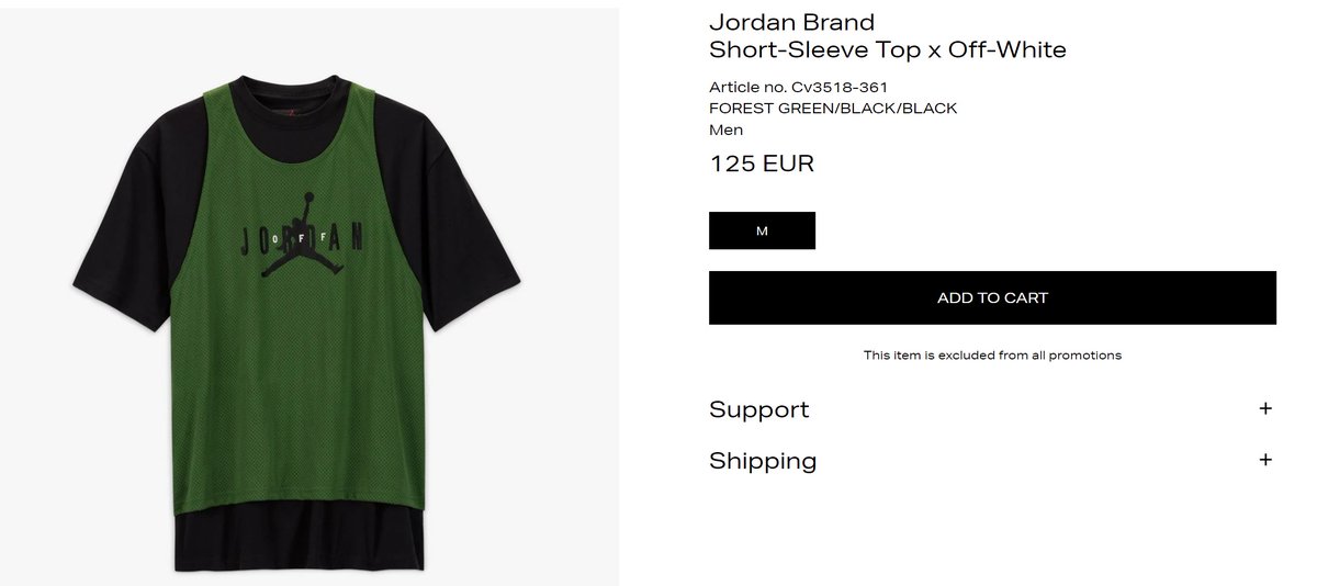 raffle_sneakers's tweet photo. RESTOCK Jordan x OFF WHITE Tee on Sneakersnstuff

https://t.co/doUc5vd9sI https://t.co/dD5yL79Pn7