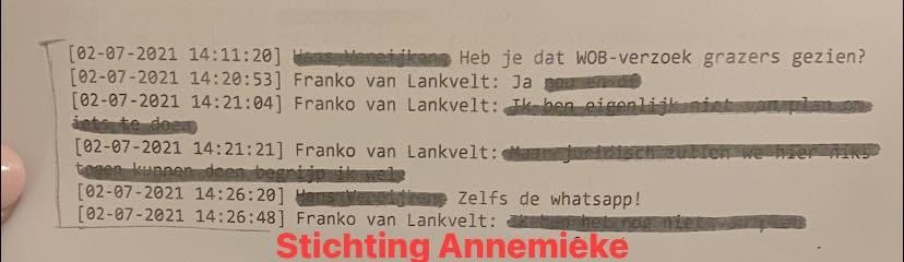 EnAnnemieke's tweet photo. Wat vindt u belachelijk @FRANKOvLankvelt? Het is mijn burgerrecht om WOB-verzoek in te dienen bij NL overheid.Waarom spreken jullie met elkaar over mijn stichting en WOB-verzoek? @gemUden @HansVereijken #maashorst @AWJAvanHattem @RaadLanderd #uden #landerd @JanCeesVogelaar https://t.co/Gvy8K76EnJ
