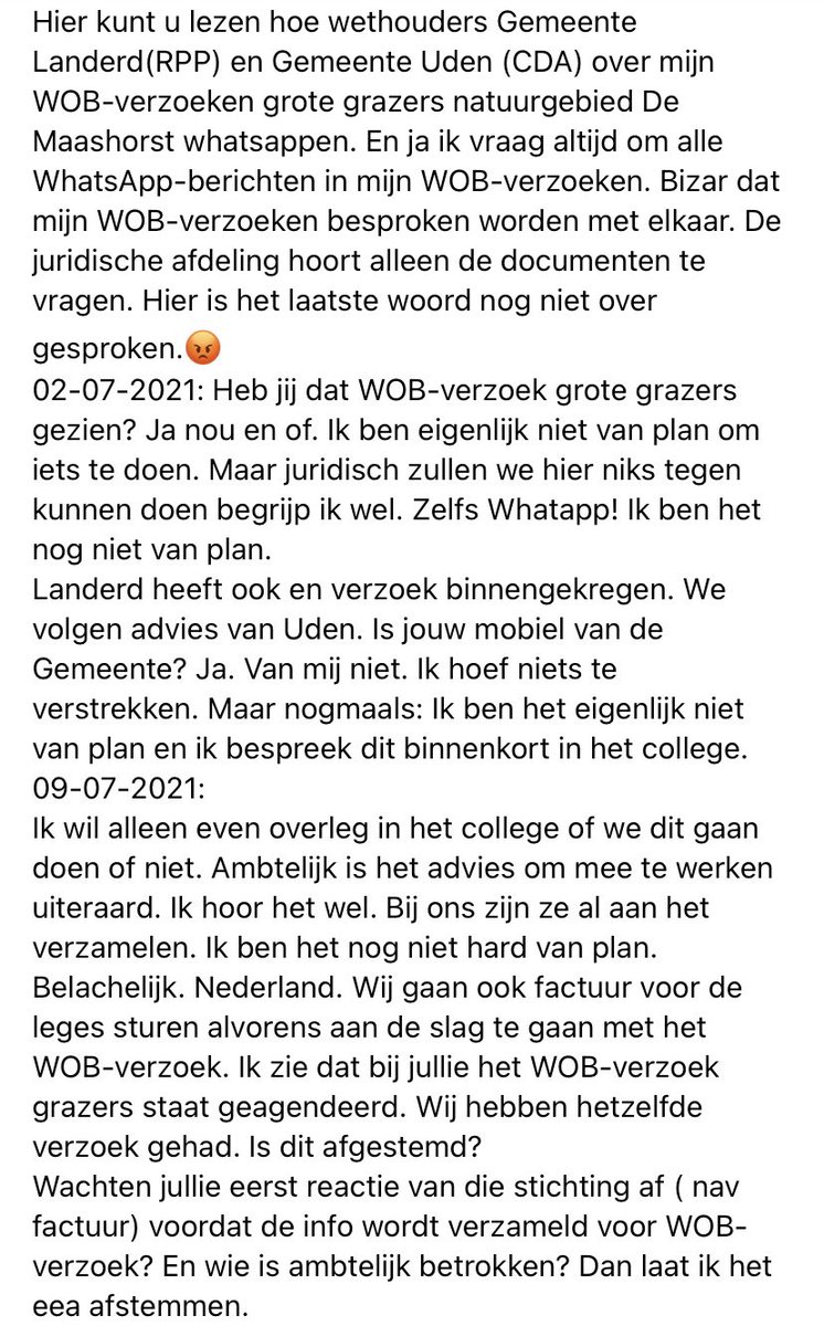 EnAnnemieke's tweet photo. Wat vindt u belachelijk @FRANKOvLankvelt? Het is mijn burgerrecht om WOB-verzoek in te dienen bij NL overheid.Waarom spreken jullie met elkaar over mijn stichting en WOB-verzoek? @gemUden @HansVereijken #maashorst @AWJAvanHattem @RaadLanderd #uden #landerd @JanCeesVogelaar https://t.co/Gvy8K76EnJ