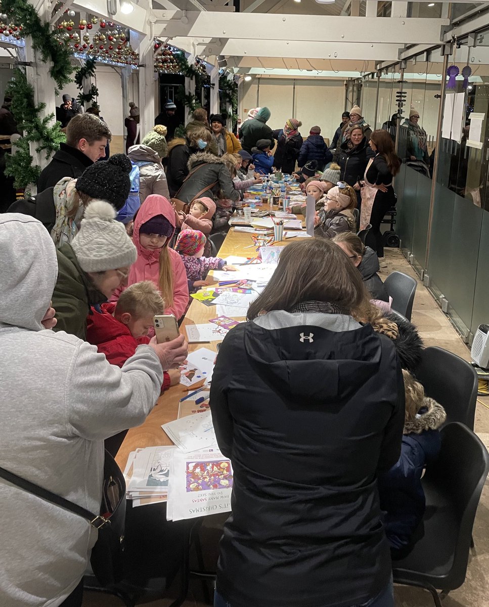 creativemojoMD's tweet photo. WOW! What a day at @TivertonMarket for the #lightswitchon yesterday. We made some incredible pieces that will be displayed and also some fantastic Christmas Cards - and it turns out under 7s are a lot better at word searches than I am! Thank you to everyone who came along 🤍 https://t.co/AZ9yLlXk5n