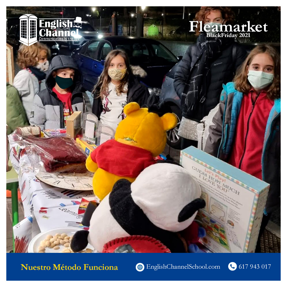 EnglishChanne12's tweet photo. Gracias a todos los que habéis pasado a practicar vuestro #Inglés con nosotros en el mercadillo #BlackFriday de ayer. Hemos vendido, comprado, intercambiado y nos hemos divertido con todos los niños que han venido. Emociona ver cómo evolucionan día a día.
 https://t.co/ZTpwbRGXhO https://t.co/MpjrH6zVIe