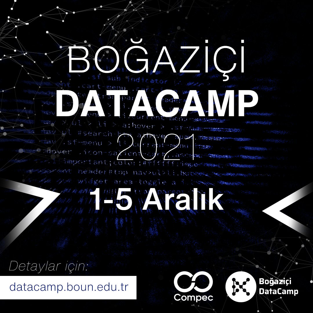 koubk41's tweet image. 5 gün sürecek olan Yapay Zeka ve Veri Bilimi zirvesinde sen de yerini almak istiyorsan @boundatacamp hesabındaki linke tıklayabilir veya datacamp.boun.edu.tr sitesini ziyaret edebilirsin!

#boundatacamp #compec #veribilimi #yapayzeka #ai #datascience #datacamp2021