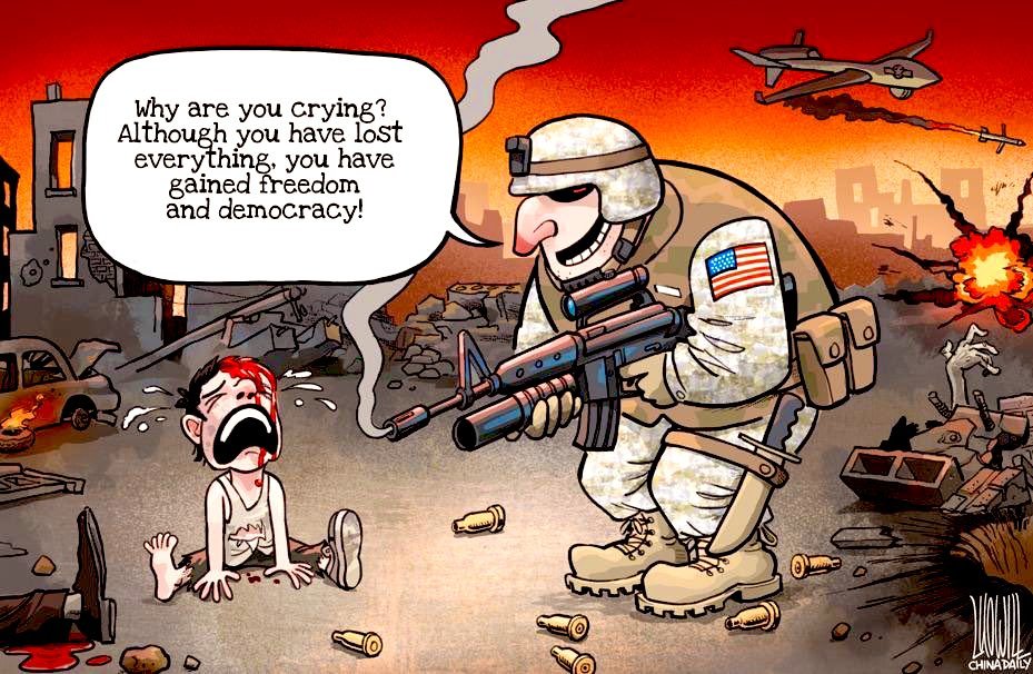 How many crimes have been committed in the name of #democracy? #NoMore
#Afghanistan #Iraq #Syria #Libya #Yemen #Haiti #Ethiopia