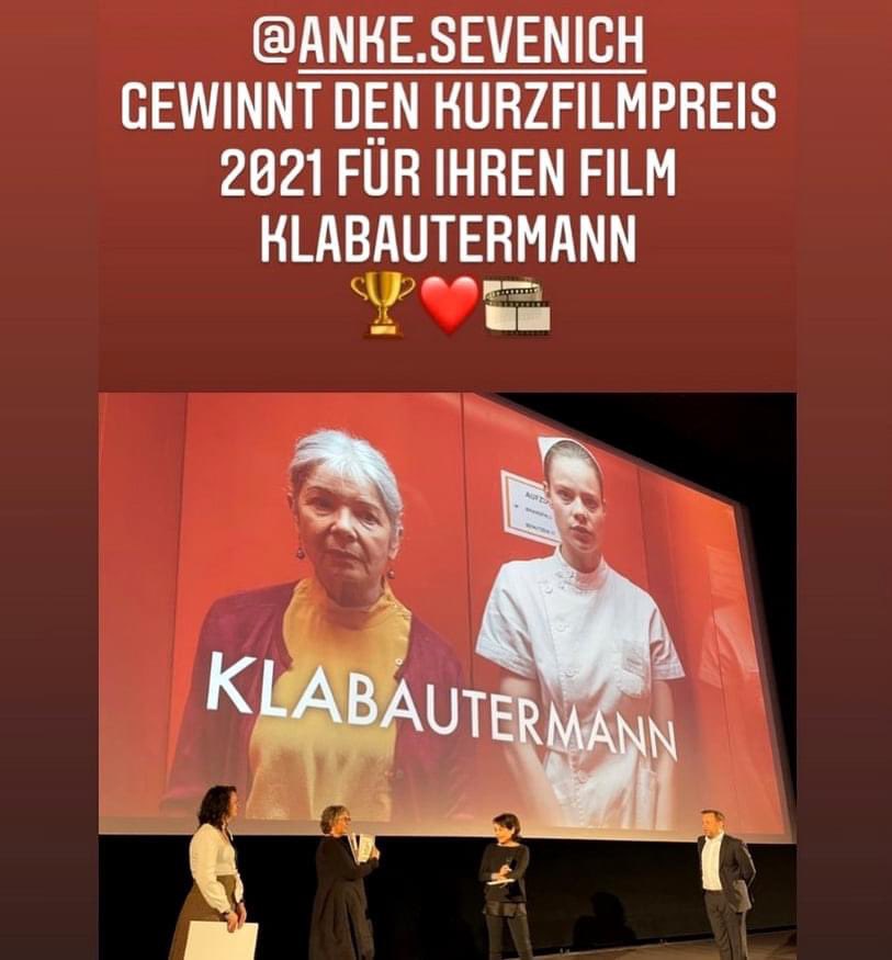 BarsottiMarcel's tweet photo. 🏆 I am pleased to announce that Anke Sevenich wins the short film award 2021 at the film festival in Lünen for her debut film KLABAUTERMANN. I composed the score for the film🥇! #emmabading #ankesevenich #klabautermann #electronic #marcelbarsotti #filmkomponist #toniokellner https://t.co/oay1lQSuLx