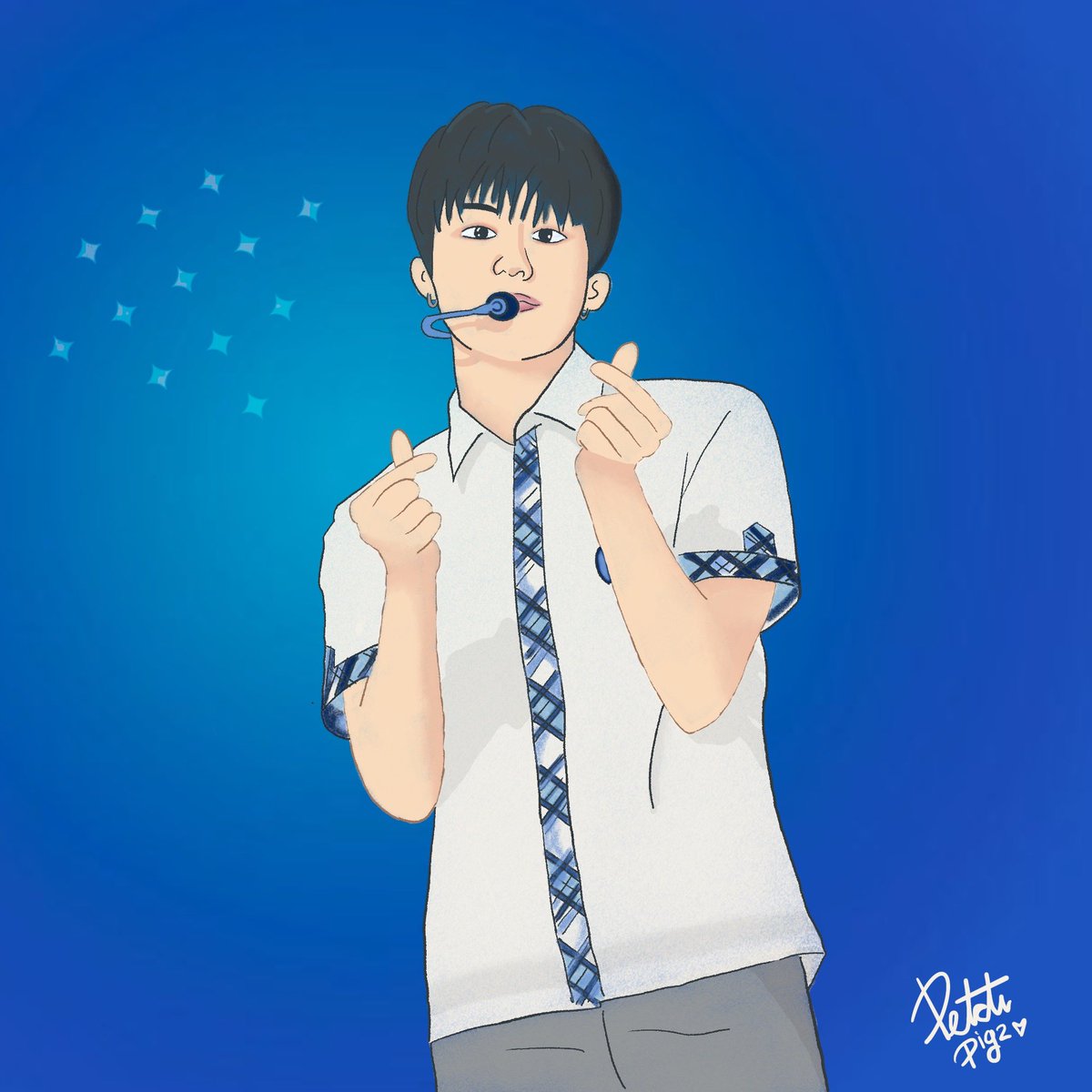 Petchpigz's tweet photo. Jeongwoo FanArt by #Petchpigz เวลาว่างระหว่างรอเข้าซีนวันนี้ก็เลยนั่งวาดรูปน้องซะเลย (การวาดรูปครั้งที่2ใน IPAD) https://t.co/ToDh8mtXCY