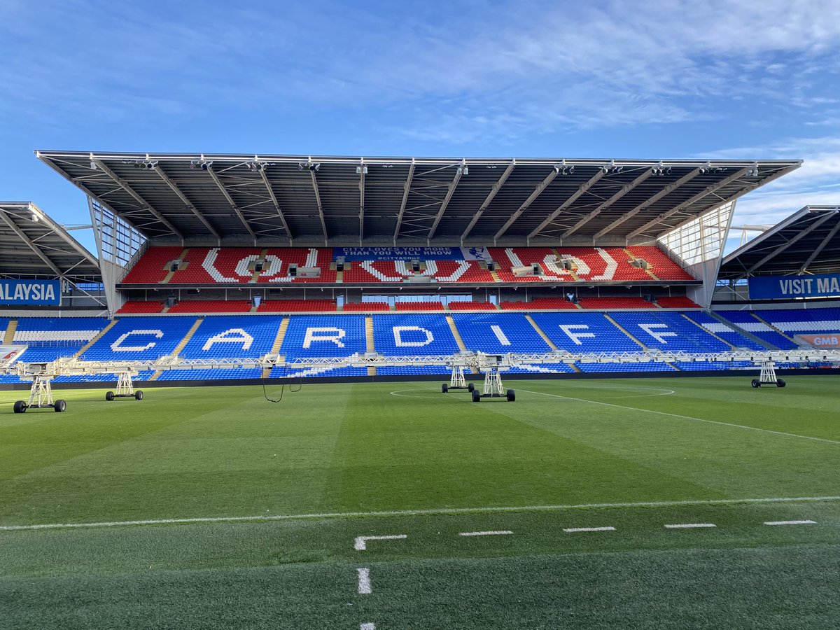 Getting ready for the winter walk <a href="/CardiffCityStad/">Cardiff City Stadium</a> !