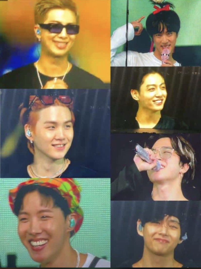 vhopls's tweet photo. por último quero deixar essas fotinhas ot7 aqui pra lembrar vocês de se cuidarem e se alimentarem bem, beber bastante água e ser amar sempre. se você não pôde assistir ao show, não tem problema! nunca teve ok? creio que logo algum anjo de deus disponibiliza p assistir. bjs<3 https://t.co/aAlMn1Wh1W