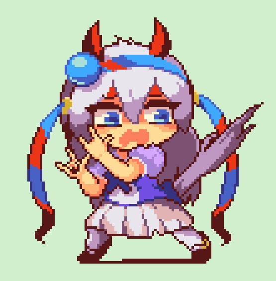 タマモクロス(ウマ娘) 「#pixelart 」|やかんちゃん♨️お仕事受付中のイラスト