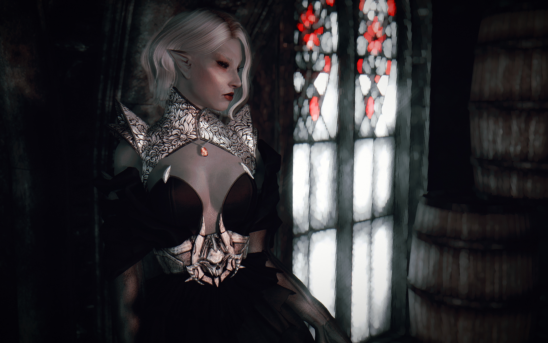 Black top elven dress