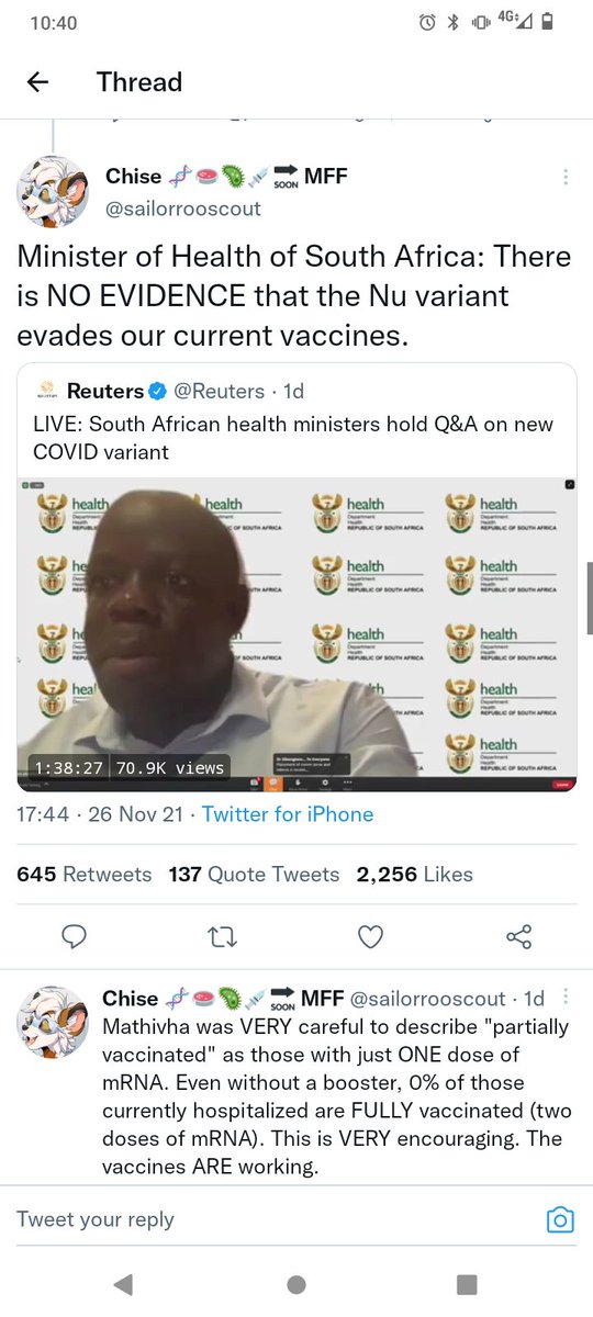 danbamber95's tweet photo. @piersmorgan Early reports out of South Africa so far is that the variant is highly likely to be more transmittable, but it has only resulted In extremely mild disease and there no evidence that evades the current vaccinees. Hopefully, the variant won't be as severe as first imagined 🤞 https://t.co/0Nyg27BEgO