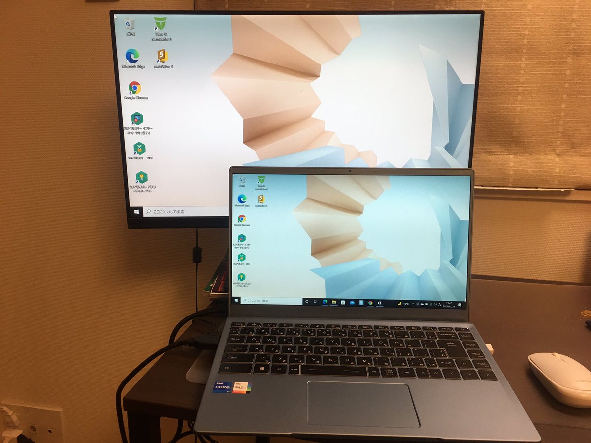 nobby60258908's tweet photo. 久しぶりの投稿です。トレード用PCにお茶を派手にぶちまけ、修理代も高かった為新しいPCへの買換えを決意。スマホトレードが苦手で新PCを探している2週間位ノートレードでした。新PCはCPU CORE i7、メモリ16GB、SSD 1TBと高性能、なのに税込10万円以下とコスパも最高。明日から又トレード復活です‼︎ https://t.co/ujHsUnhiu0