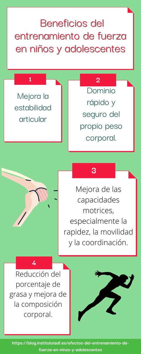 luna_ilusion18's tweet photo. Estos son 8 beneficios que aporta el entrenamiento de fuerza en los niños y los adolescentes. @EFsaludable_UIB #22121_UIB https://t.co/Li7XpB2SfL